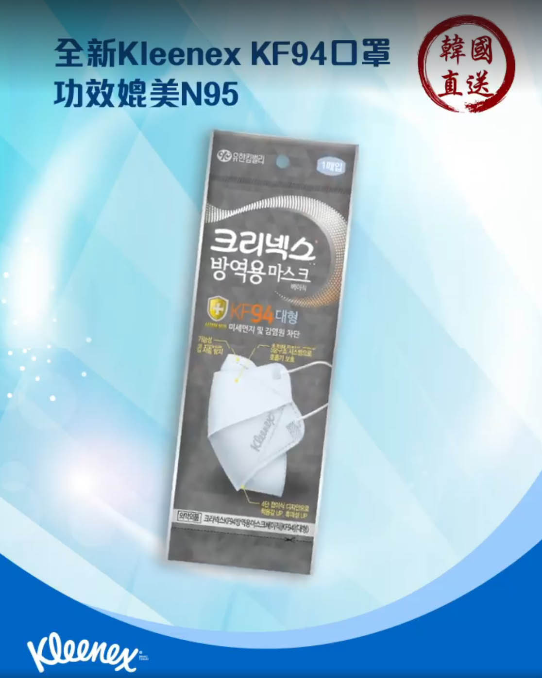 Kleenex®健力氏® - KF94 韓國口罩 1