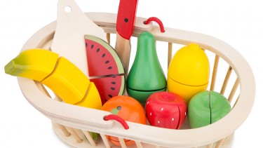 New Classic Toys – Fruit Basket 木製生果籃玩具 #10588