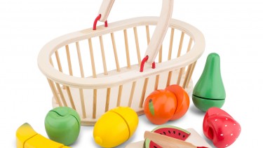 New Classic Toys – Fruit Basket 木製生果籃玩具 #10588