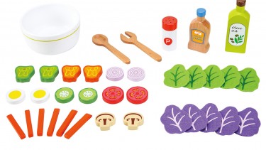 New Classic Toys – Salad Set 木製沙律套餐玩具 #10592