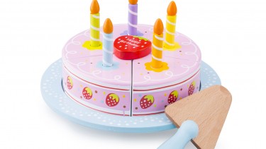 New Classic Toys – 木製生日蛋糕甜點套裝玩具 #10628