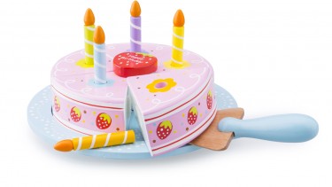 New Classic Toys – 木製生日蛋糕甜點套裝玩具 #10628