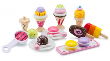 New Classic Toys – Ice Cream Selection 木製雪糕甜點系列套裝玩具 #10630