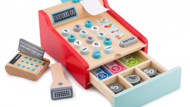 New Classic Toys – Cash Register 木製收銀機套裝玩具 #10650