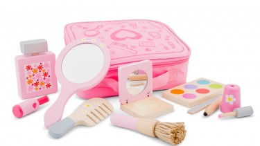 New Classic Toys – Make up set 木製化妝品連化妝袋套裝 #18290