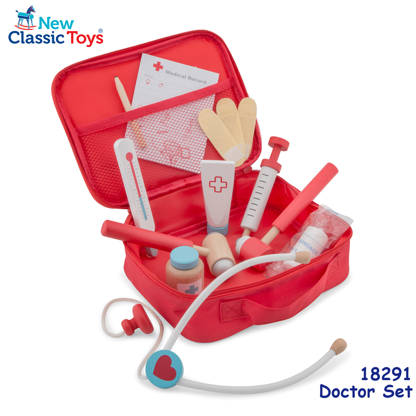 New Classic Toys - Doctor set 木製實習醫生工具套裝 #18291 3