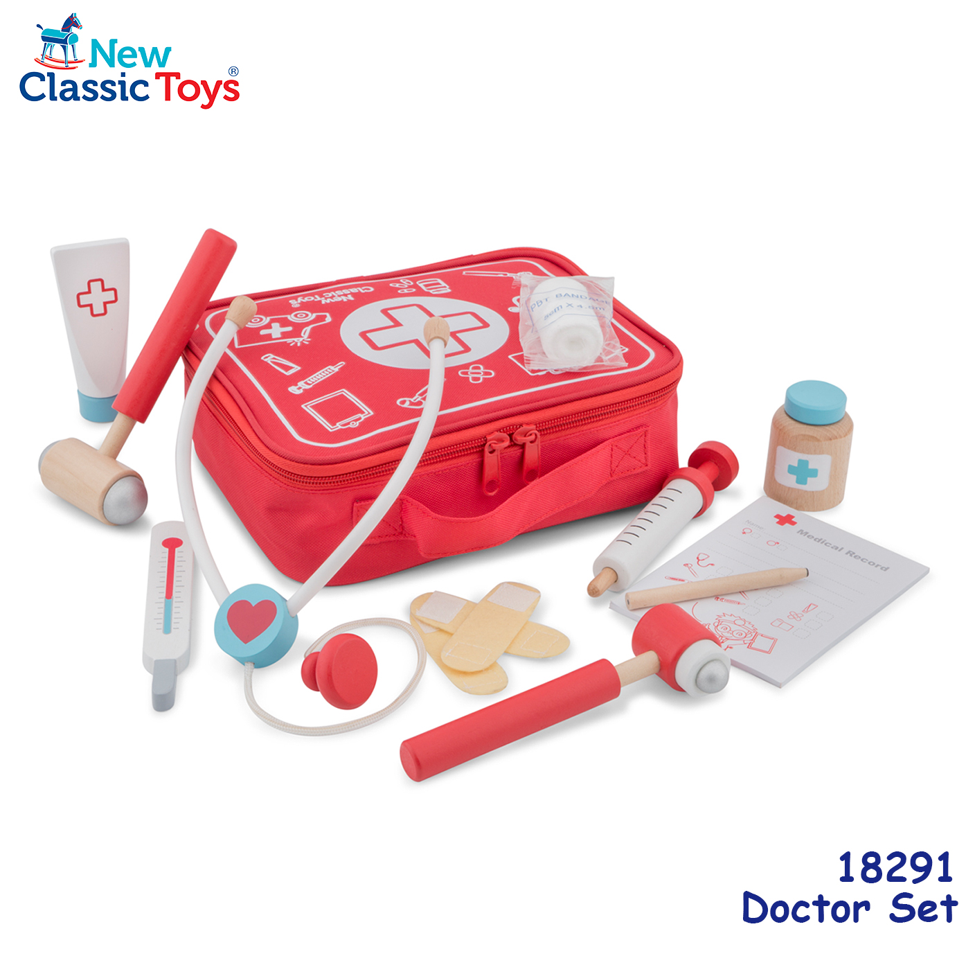 New Classic Toys - Doctor set 木製實習醫生工具套裝 #18291 2