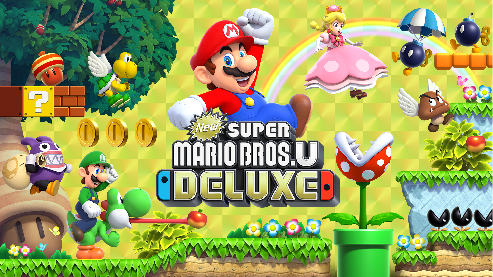 Nintendo Switch - New Super Mario Bros. U Deluxe 新超級瑪利奧兄弟U豪華版 (中英日文版) 1