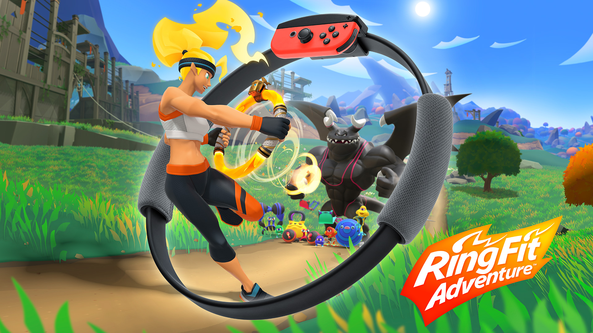 Nintendo Switch - RingFit Adventure™ 健身環大冒險 (平行進口版) 1