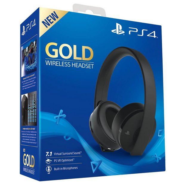 Sony 原裝 新版 第4代PS4/ PS3藍牙 無線金耳機耳麥7.1 美版原封 New Gold Wireless (7.1) Headset 1