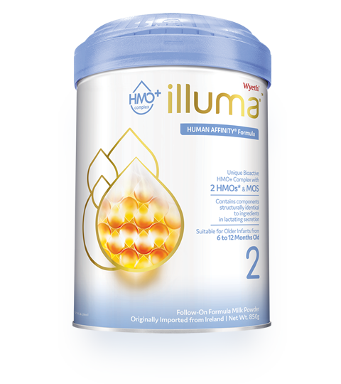 [香港行貨]惠氏 - ILLUMA 2號 較大嬰兒配方奶粉 (850g) 1