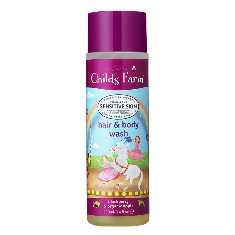 Childs Farm - ⿊莓和有機蘋果洗髮露和沐浴露 250ml 1