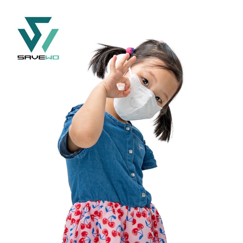 [7-9歲適用]SAVEWO 3DMEOW FOR KIDS 救世立體喵 兒童防護口罩 (30片獨立包裝/盒) (16CM長耳帶) 8