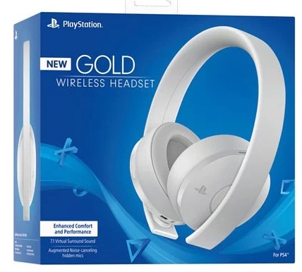 Sony PlayStation Gold Wireless Headset (White) 1