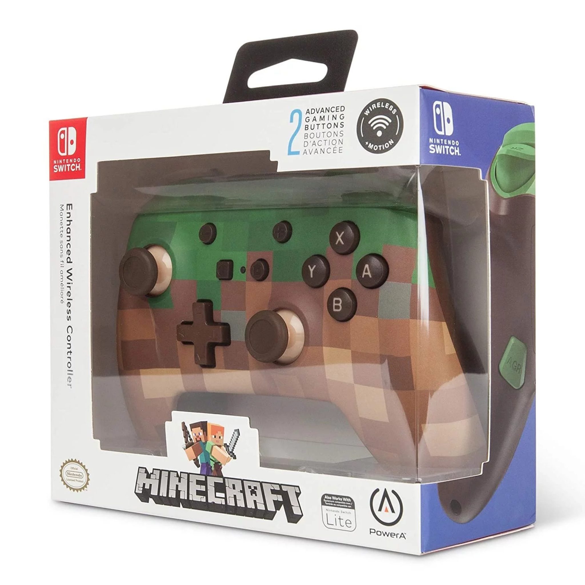 PowerA Enhanced Wireless Controller for Nintendo Switch Minecraft