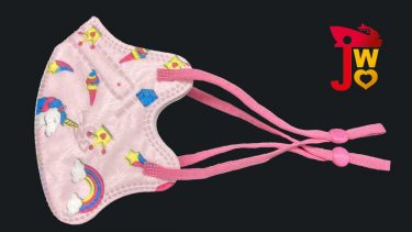 JWo WFN98 Butterfly-XS 幼兒至小童立體口罩-守護神獨角獸 (7 個裝)