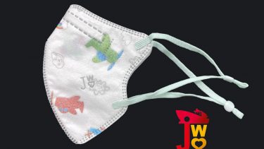 JWo WFN98 Butterfly-S 小童至中童立體口罩-彩虹飛機仔 (7 個裝)