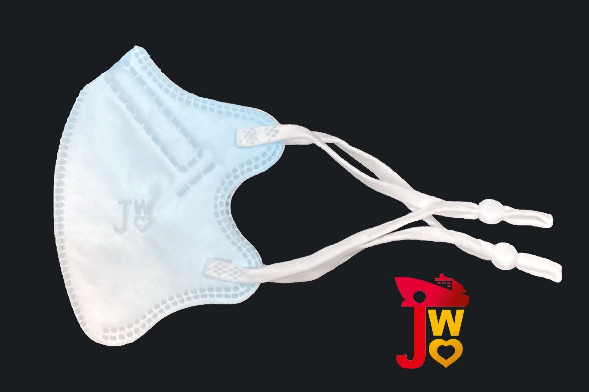 JWo WFN98 Butterfly-XS 幼兒至小童立體口罩-漸變藍 (7 個裝) 3