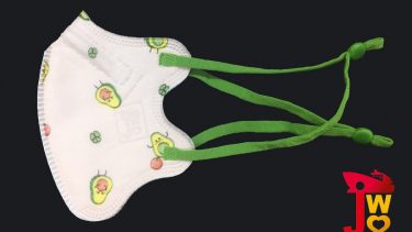 JWo WFN98 Butterfly-XS 幼兒至小童立體口罩-牛油果 (7 個裝)